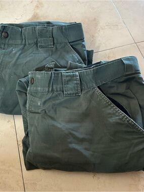 5.11 tactical Men's Olive Green Cargo carpenter 2XL LOT OF 2 Pants M18